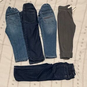 Boys 2T Stylish Kids Denim and Jogger Pants Set